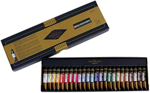 Mission Gold 24-color Watercolor Set This Includes Twenty-Four Tubes Of Watercolors