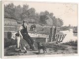Review Media Storehouse  / LOCK ON THE RIVER THAMES - 16 Inch Canvas Print (40 cm) by Mary Evans