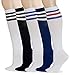 Sitn Classic Triple Stripes Knee High Tube Socks