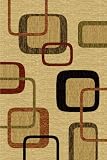 Roule Sequoia Collection 5X8 Ft Modern Living Room Area Rugs