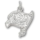 LogoArt Tampa Bay Buccaneers Sterling Silver Charm