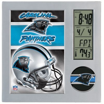 NFL Carolina Panthers Digital Desk Clock
