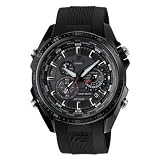 Free Shipping solar atomic watch Casio Edifice Quartz Black Dial Black Band - Men's Watch EQs500C-1A1