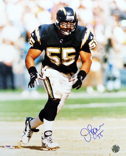 Junior Seau Signed Autographed San Diego Chargers 16x20 Photo PSA
