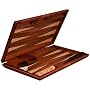 Backgammon Board Game Set Inlaid Wood Case 17''