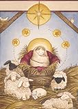 Nativity Garden Flag