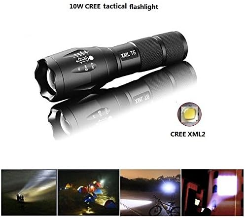 WattEDGE W-1 LED Tactical Flashlight, 1000 Lumen Handheld Flashlight, Adjustable Zoom and Dimmable Lighting Lamp, 3 Light Modes Including Strobe and SOS