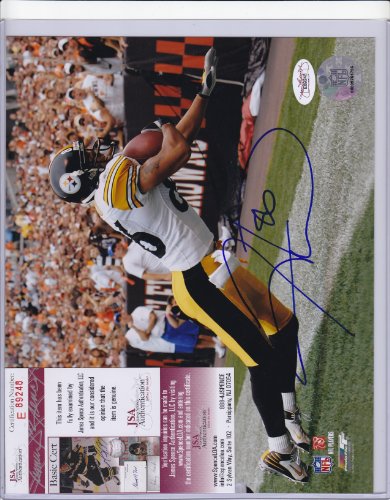 Hines Ward Pittsburgh Steelers Signed Autographed Photo Jsa Coa Matching Numbers