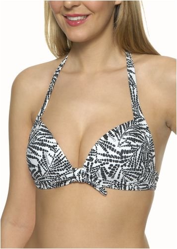 Calvin Klein. Fern Print seamless retro bikini top