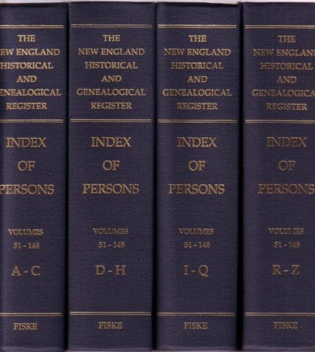 The New England Historical and Genealogical Register: Index of Persons, Volumes 51-148 (Four Volume Set)