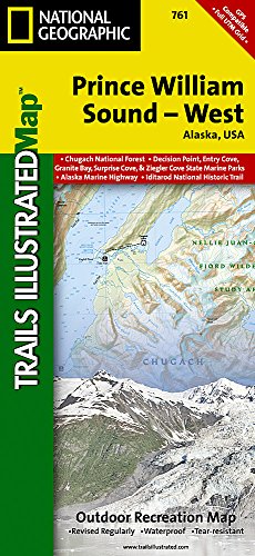 prince william sound west national geographic trails illustrated map