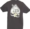 Lucky 13 SuzetteT Shirt Mens Pin Up Girl T Shirt Ace of Spades, Naughty Pin Up Girl Rockabilly T Med. - 3X