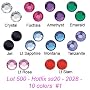Wholesale lot 500 #2028 Swarovski Crystal Hotfix Flatback Rhinestone Xilion Rose ss20. 10 colors