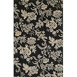 KAS Oriental Rugs. Inc. Capri 7 x 10 Capri Black/Ivory Florentine Area Rug