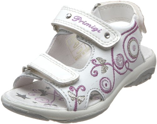 Primigi Kids' Kimmy-Leather Sandal,Bianco/Bianco,26 EU (US Toddler 9 M)