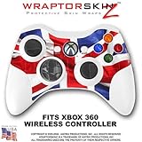 Union Jack 01 Skin by WraptorSkinz TM fits XBOX 360 Wireless Controller (CONTROLLER NOT INCLUDED)