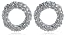 Sterling Silver Pave Cubic Zirconia Circle Earrings