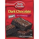 Betty Crocker Traditional Brownie Mix, Dark Chocolate Fudge, 19.9-Ounce Box (Pack of 12)