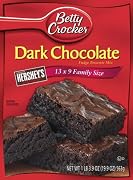 Betty Crocker Traditional Brownie Mix Dark Chocolate Fudge 199-Ounce Box Pack of 12