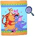 Winnie The Pooh Eeyore Tigger Blanket Royal Plush Raschel Throw 60 x 80