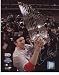 MLB Philadelphia Phillies Chase Utley with Trophy Autographed 8-by-10-Inch Photograph