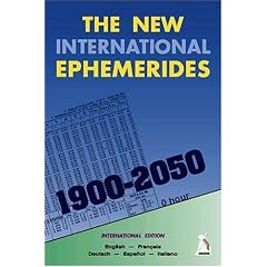 The New International Ephemerides 1900-2050 (en anglais, fran�ais, espagnol, italien, allemand)