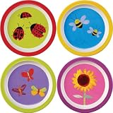 Crocodile Creek Garden Plates Set of 4