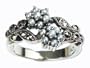 Gemini Silver Natural Seed Pearl Ring, Natural (Size 8) - Dahlia Vintage Collection