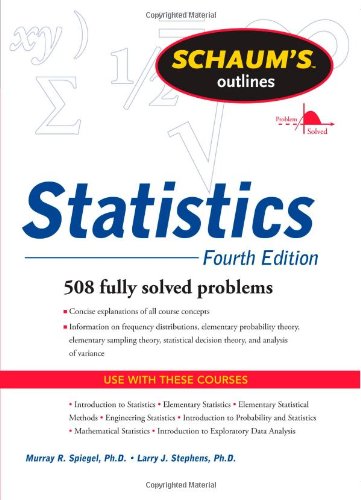 Schaums Outline of Statistics, Fourth Edition (Schaums Outline Series)