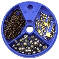 Eagle Claw Hook Swivel and Sinker Assortment, 75 Piece by Eagle Claw
