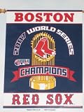 BOSTON RED SOX 2007 WORLD SERIES CHAMPS Logo VERTICAL FLAG