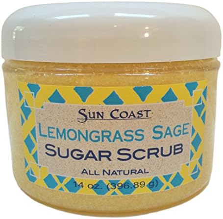 Sun Coast Natural Sugar Scrub, Lemongrass Sage