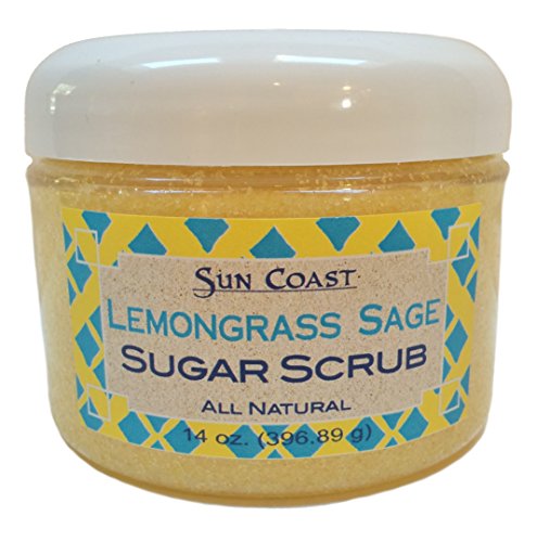Sun Coast Natural Sugar Scrub, Lemongrass Sage