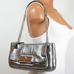 Coach Kristin Leather Willow Shoulder Hobo Bag Purse Tote 16818 Gunmetal