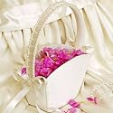 Flower Girl Basket Tote - Ivory