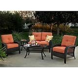 Martinique 4-Piece Resin Wicker Outdoor Patio Set
