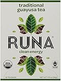 RUNA Clean Energy Organic Guayusa Tea Box, Traditional, 16-Count Tea Bags