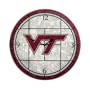 Virginia Tech 12" Art Glass Clock