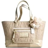 Coach Poppy Straw Tote Natural Gold - Coach 16706NAT