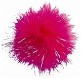 The Gift Wrap Company Fur Bow, Fuchsia, 12 Count