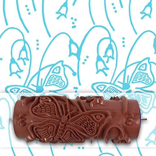 Rolling Robin Patterned Paint Roller Kit. Stencil For Creating Paint Patterns, Murals &amp; Borders. Ideal Alternative To Wallpaper, Wall Decals &amp; Stickers. Decorative Designs For Furniture, Nursery, etc