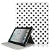 White and Black Polka Dot Pattern Hard Case For iPad 2