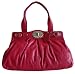Coach Dark Berry Pink Leather Large Garnet Satchel Handbag 13924