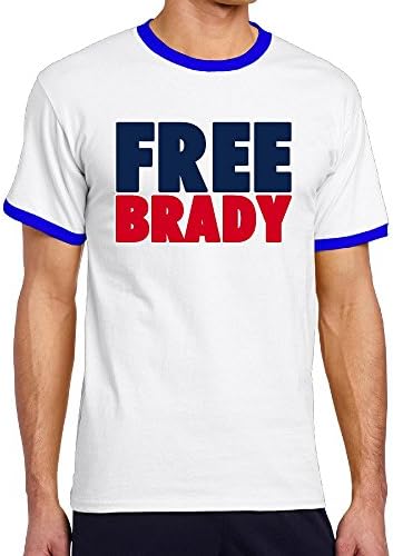 Boy's Free Brady Funny Football Short Sleeve Contrast Ringer T Shirts