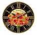 Infinity Instruments Le Jardin Red Poppy 24-Inch Wall Clock