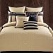 Hallmart Collectibles 48044 Karson 8-Piece Double Sham Comforter Set, Queen, Tan/Black Hallmart Collectibles 48044 Karson 8-Piece Double Sham Comforter Set, Queen, Tan/Black