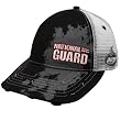 Chase Authentics Dale Earnhardt Jr. Black-White National Guard Vintage Mesh Adjustable Trucker Hat