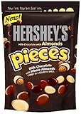 Hershey's Pieces Milk Chocolate with Almonds Pouch, 8-Ounce