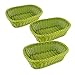 Colorbasket Hand Woven Waterproof Rectangular Basket, Mountain Green