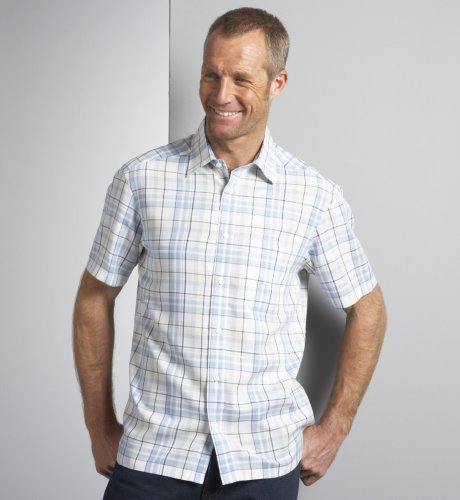 Big & Tall Blue Harbour Short Sleeve Medium Check Shirt